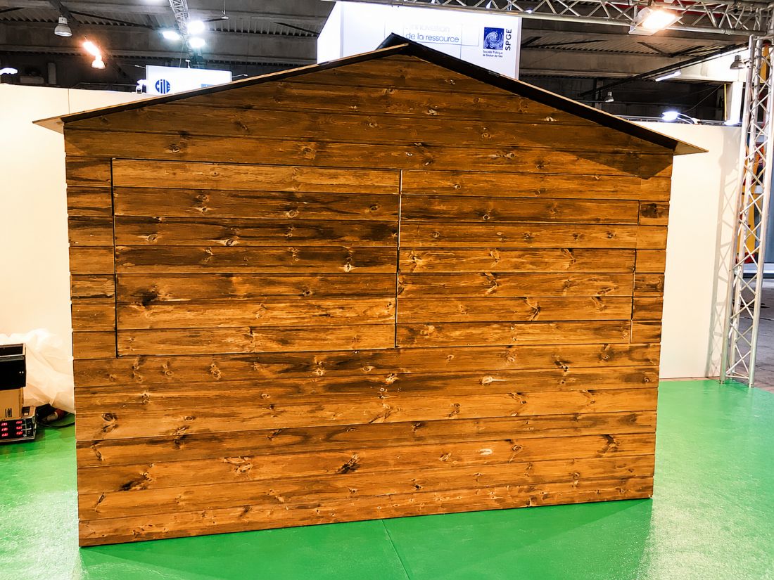 Chalet Klassiek 3 op 2 meter met 2 voorramen en zijdeur